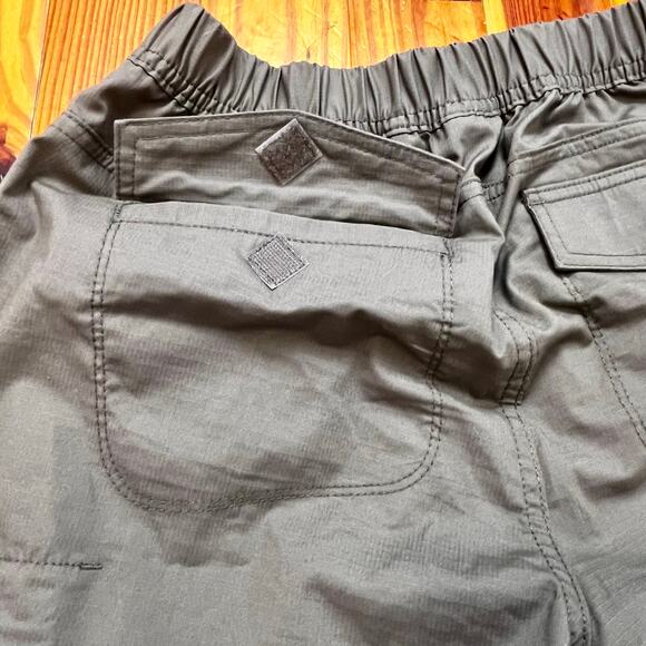 PrAna Double Peak All Around Pants Sz 4 Olive Organic Cotton Ripstop Travel EUC - Picture 16 of 16